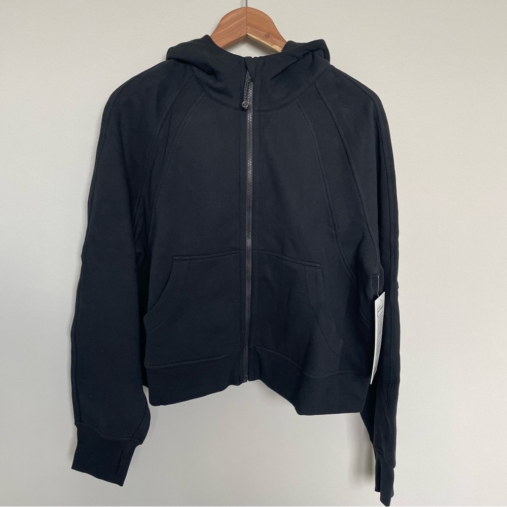NWT Lululemon Scuba Oversized Full Zip Black Hoodie Size M/L